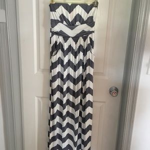 Strapless summer maxi dress